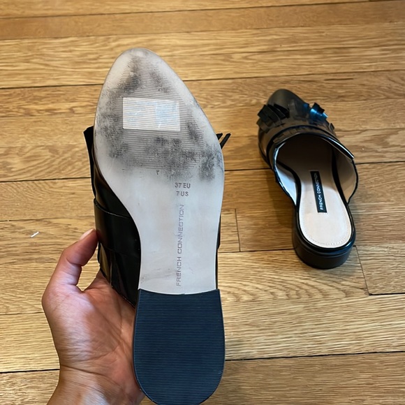 French Connection tasseled leather mules - Picture 4 of 4